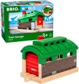 Produktbild: BRIO World - 63357400 - Drehbarer Lokschuppen Mit Rolltor, Holzeisenbahn Zubehör