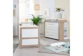 Produktbild: roba® Babymöbel-Set Malo 2-teilig, (Spar-Set, Kinderbett 70 x 140 cm, Wickelkommode), Babyzimmer aus Holz mit Metallgriffen