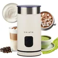 Produktbild: CHiATO milkPLAY Milchaufschäumer Elektrisch & Milchschäumer - 4- in-1 Milk Frother, Milchkocher & Milchwärmer für Cold Foam, Matcha, Kakao & Latte Macchiato (White)