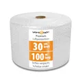 Produktbild: versando Premium Luftpolsterfolie 100m x 0,3m Versand, Verpackung, Umzug Noppenfolie Bubble Wrap LPF Rolle