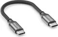 Produktbild: deleyCON 0,15m USB C Kabel PD3.0 (100W Schnellladekabel) Kurzes Ladekabel USB-C auf USB-C für iPhone 17 16 15 Pro Max Air Galaxy S25 S24 S23 S22 Pixel iPad Pro MacBook Air Tablets Switch PS5