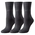 Produktbild: Tom Tailor Damen Socken 3-er Pack, 9703 women basic socks 3 pack, Gr. 39-42, Grau (anthracite melange - 620)