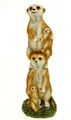 Produktbild: Kremers Schatzkiste Gartenfigur Erdmännchenfamilie Figur Gartenfigur 36 cm Meercat Tierfigur