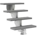 Produktbild: Dolle Außentreppe Gardenstep 80cm breit 4 Stufen Trimax grau 74-90cm Steigungshöhe ohne Geländer