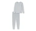 Produktbild: Schiesser Frottee-Pyjama-Set - Damen - Gr. 38 - grau/gestreift