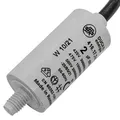 Produktbild: Lumonic Anlaufkondensator 416.17.74 A [inkl. Kabel 35cm] | Motorkondensator 2µF 475V 25x49mm I Kondensator im isolierten Kunststoffgehäuse