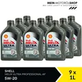 Produktbild: Shell Helix Ultra Professional AF 5W-20 Ford API SN Motoröl 9x1 Liter = 9 Liter