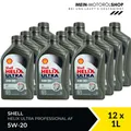 Produktbild: Shell Helix Ultra Professional AF 5W-20 Ford API SN Motoröl 12x1 Liter= 12 Liter