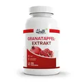 Produktbild: Health+ Granatapfel-Extrakt - 60 Kapseln mit 1000 mg Granatapfelpulverxtrakt mit 40% Ellagsäure, vegane Granatapfel Kapseln, starke Antioxidans auf natürlicher Basis, Made in Germany