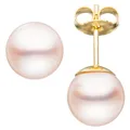 Produktbild: JOBO Ohrstecker 585 Gold Gelbgold 2 Akoya Perlen 8,5 mm