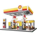 Produktbild: JAMARA-402857 CaDA Shell Tankstelle mit Shop und Waschanlage 1:30 Bricks