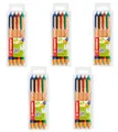 Produktbild: STABILO - Druck-Kugelschreiber - pointball - 5x 4er Pack - blau, schwarz, rot, grün
