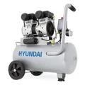 Produktbild: HYUNDAI Silent Kompressor SAC15024 | 24L Kessel | 1.5kW (2PS), 9bar | 202 L/Min Ansaugleistung | Luftkompressor leise, ölfrei | 1 Anschluss | geräuscharmer Flüsterkompressor
