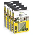 Produktbild: EASYmaxx Insect Protect Fliegengitter Fenster | zuschneidbares Moskitonetz | Insektenschutz Fenster bis 150 x 180 cm | Fliegennetz Magnet mit Pollenschutzgitter - leichte Montage ohne Bohren [4 Stück]