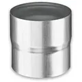 Produktbild: Steckmuffe Grömo Rohrverbinder, Zink, verschiedene Größen (Ausführung: Ø 100mm)