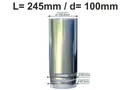 Produktbild: Zink Schiebemuffe Langmuffe Kurzlänge L=245mm Fallrohr Reduzierung d=100mm