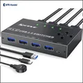 Produktbild: 4-Port USB 3.0 Switch mit 5 Gbit/s - KVM Umschalter für Tastatur & Drucker