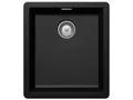 Produktbild: SCHOCK kompakte Küchenspüle 40,6 x 45,6 cm Greenwich N-100S Magma - CRISTADUR schwarze Granitspüle ohne Abtropffläche ab 45 cm Unterschrank-Breite