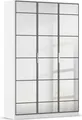 Produktbild: rauch Drehtürenschrank Kleiderschrank Schrank Garderobe Schlafzimmerschrank ACERO (praktisch in Tiefe 41 cm mit vielen Einlegeböden) Spiegelfront in moderner Loft-Optik MADE IN GERMANY