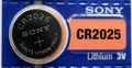 Produktbild: 2PC Sony CR2025 2025 Lithium 3 V Armbanduhr Knopfzell-Batterien
