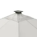 Produktbild: Ersatz-Dachtextil für Solarpavillon LINA 3 x 3 m | wasserabweisende Beschichtung aus Polyester in lichtgrau
