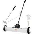 Produktbild: VEVOR 24-Zoll-Magnetkehrmaschine mit Rädern, 50 lbs Kapazität, mit ausziehbarem magnetischem Aufnahmewerkzeug, verstellbarem Griff, magnetischer Aufnahmekehrmaschine zum Aufnehmen von Nägeln und Schrauben, für Werkstatt, Garage, Hof