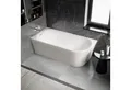 Produktbild: Bernstein Badewanne NORA CORNER Weiß matt 170 x 80 cm, Eckbadewanne links Acryl matt inkl Siphon halbfreistehend
