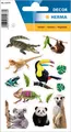 Produktbild: 15479 Sticker für Kinder, Afrika Tiere 45 Aufkleber, Papier, matt selbstklebe...