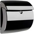 Produktbild: Burg Wächter Briefkasten Kunststoff BxHxT 400/380/178 mm Piano 886 schwarz Öffnungsstopp (PIANO 886 SCHWARZ)