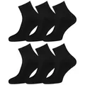 Produktbild: OCERA Diabetikersocken 6x Socken Kurzschaft Unisex für Diabetiker geeignet und ohne Gummibund (5-Paar) schwarz 43-46