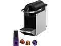 Produktbild: DELONGHI Nespresso Pixie EN127.S, stylisches, kompaktes Design, schnelle Aufheizzeit, einfache Bedienung, Kapselmaschine Silber