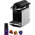 Produktbild: De'Longhi EN127.S Pixie Re-Design Nespresso Kapsel Kaffeemaschine 19 Bar silber