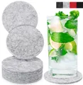 Produktbild: Miqio Glasuntersetzer 10 er Set Filzuntersetzer 10 Glasuntersetzer Ø 10 cm, Zubehör für MIQIO Tischdekoration (Platzsetz, Glasuntersetzer, Tischsets, Tischläufer, Sitzkissen) und Einrichtungsartikel (Dekokissen), 10-tlg., Schadstoffgeprüft. Ökotex zertifiziert.
