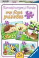 Produktbild: Puzzle 4w1. Moje pierwsze puzzle - słodcy mieszkańcy ogrodów