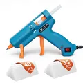 Produktbild: Tilswall Heißklebepistole 50W mit 75 Klebesticks 7 mm x 130 mm, Heissklebepistole für Schule, Heimwerken, Kunsthandwerk und schnelle Reparaturen im Haushalt