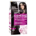 Produktbild: L'Oréal Paris Coloration ohne Ammoniak und Silikone, Pflegende Intensivtönung mit Glanz-Reflex-Balsam, Casting Crème Gloss Haarfarbe, Nr. 200 Schwarzbraun (Braun), 1 Stück