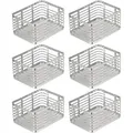 Produktbild: mDesign Allzweckkorb Aufbewahrung Drahtkorb Organizer 6er-Set Metall Silber