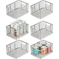 Produktbild: Allzweckkorb Aufbewahrung Drahtkorb Organizer 6er-Set mDesign Metall Silber