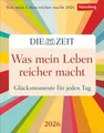 Produktbild: Was mein Leben reicher macht Tagesabreißkalender 2026 - Glücksmomente für jeden Tag: Abreißkalender mit Glücksmomenten für jeden Tag. Tageskalender ... (Wissenskalender Harenberg)
