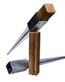 Produktbild: Pfostenträger Einschlaghülse Bodenhülse für Holzpfosten 750 mm Länge feuerverzinkt (121x121 mm) ->SCHNELLER VERSAND AUS DEUTSCHLAND <-