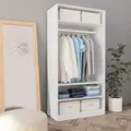 Produktbild: Kleiderschrank Weiß 100√ó50√ó200 Cm Holzwerkstoff Vidaxl