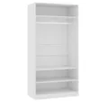 Produktbild: vidaXL Kleiderschrank 100 x 50 x 200 cm Kleiderschrank Weiß 100x50x200 cm Spanplatte für sti