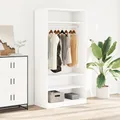 Produktbild: Kleiderschrank Weiß 100x50x200 cm Holzwerkstoff Schrank Schlafzimmer