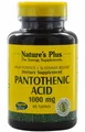 Produktbild: Pantothenic Acid 1000 mg Natures Plus - 2 x 60 Tabletten 27,58 € / 100 g