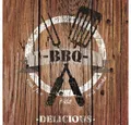 Produktbild: Ambiente Luxury Paper Products Papierserviette 20 Servietten Barbecue Time brown 33x33cm, (20 St)