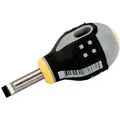 Produktbild: Bahco Ergo Schraubendreher Für Schlitzschrauben, Gerade, Mit Kurzem Gummigriff, 1 Mm X 5,5 Mm X 45 Mm