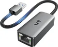 Produktbild: uni USB Ethernet Adapter USB3.0 1000Mbps RJ45 Netzwerkadapter Aluminium Nylon