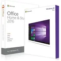 Produktbild: Windows 10 Pro + Office 2016 Home & Student + Lizenznummer