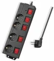 Produktbild: LOGILINK Steckdosenleiste LPS251, 4-fach, schwarz