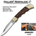 Produktbild: HALLER® 80428 | Zweihand-Folder mit Hechtklinge Walnussholzgriff 21,5cm lang